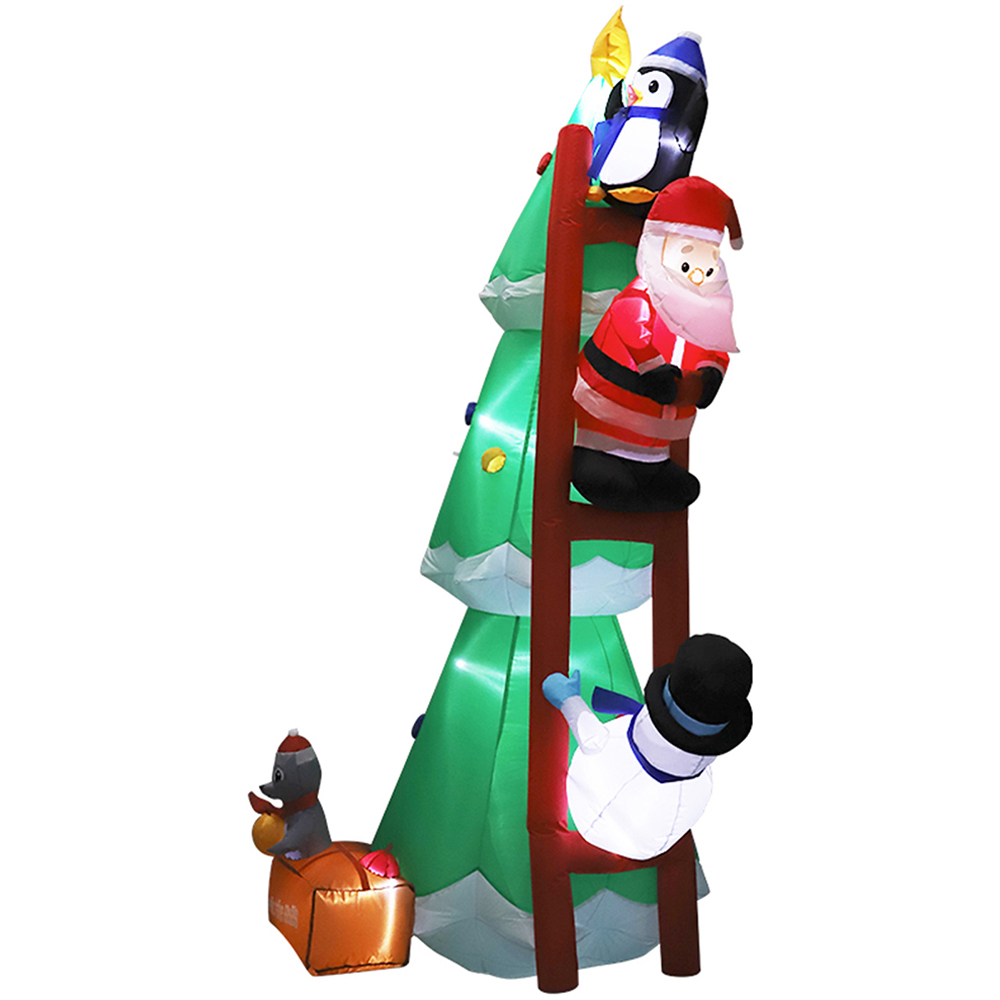 Living and Home Inflatable Santa Snowman and Penguin Model LED Christmas Decoration 5.9ft Image 2