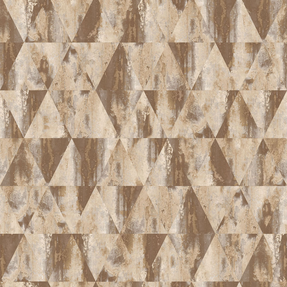 Galerie Grunge Geometric Brown Wallpaper Image 1