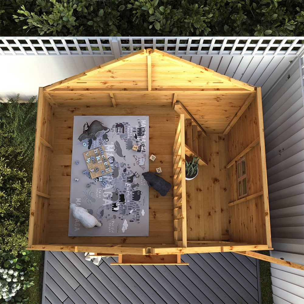 Mercia Double Storey Swiss Cottage Playhouse 7 x 5ft Image 7