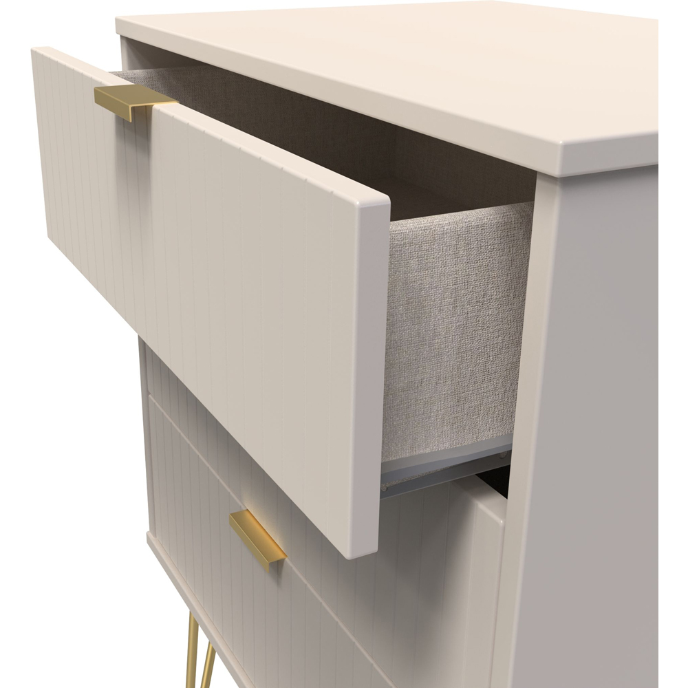 Crowndale Linear 3 Drawer Kashmir Matt Chest of Drawers Ready Assembled Image 6