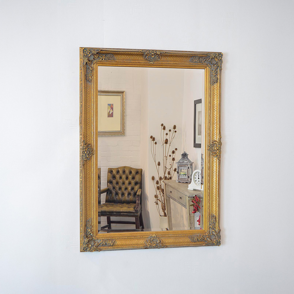 Davenport Gold Ornate Flourish Large Wall Mirror 110 x 79cm Image 2