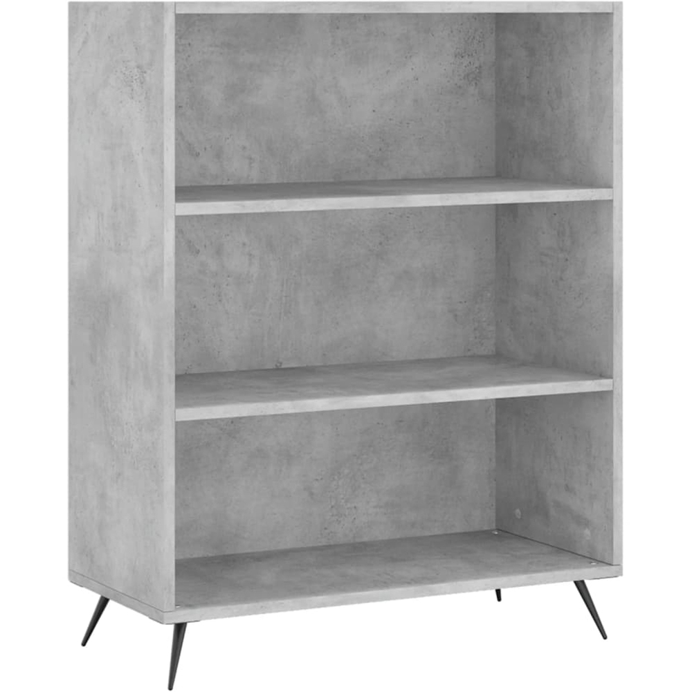 vidaXL 2 Door 3 Shelf Concrete Grey Highboard Image 7