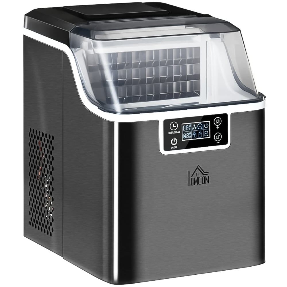 HOMCOM 800-139V70BK Black Counter Top Ice Maker Machine Image 1