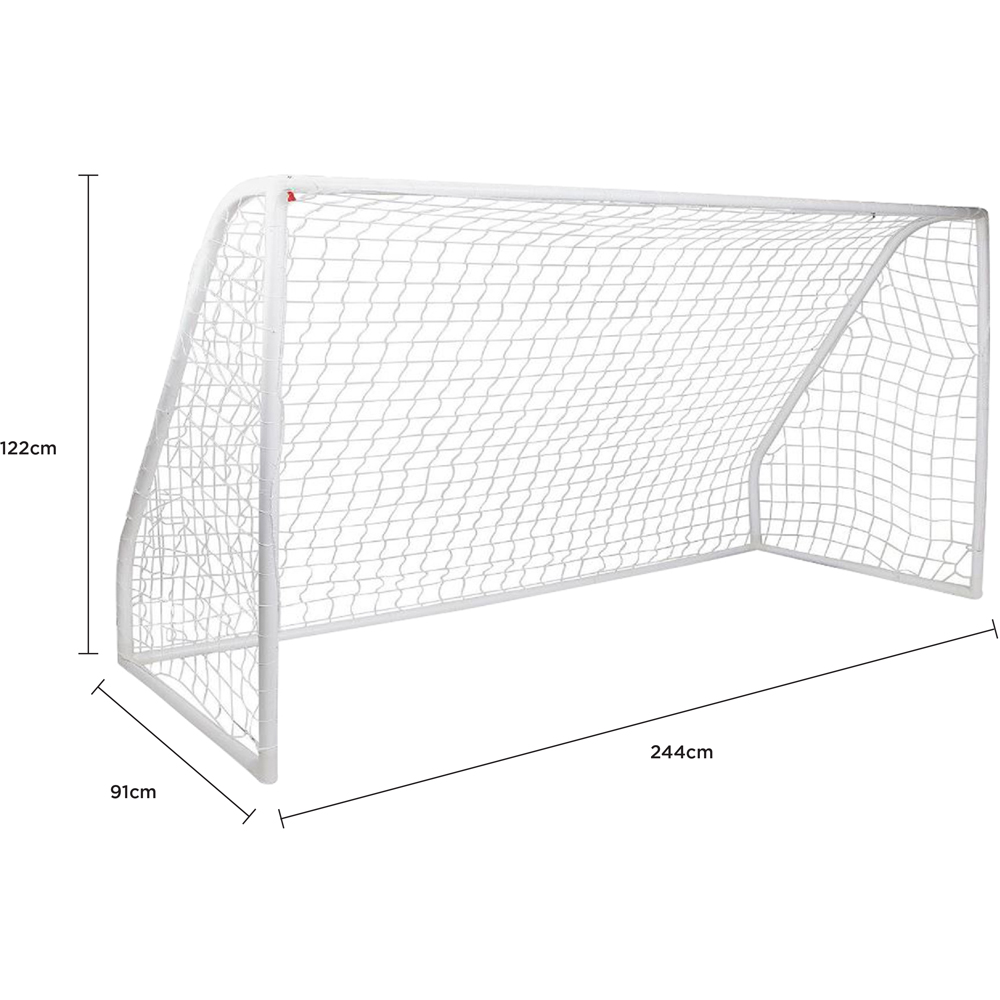 Charles Bentley 8 x 4ft Football Goal Post with Net and Pegs Image 9