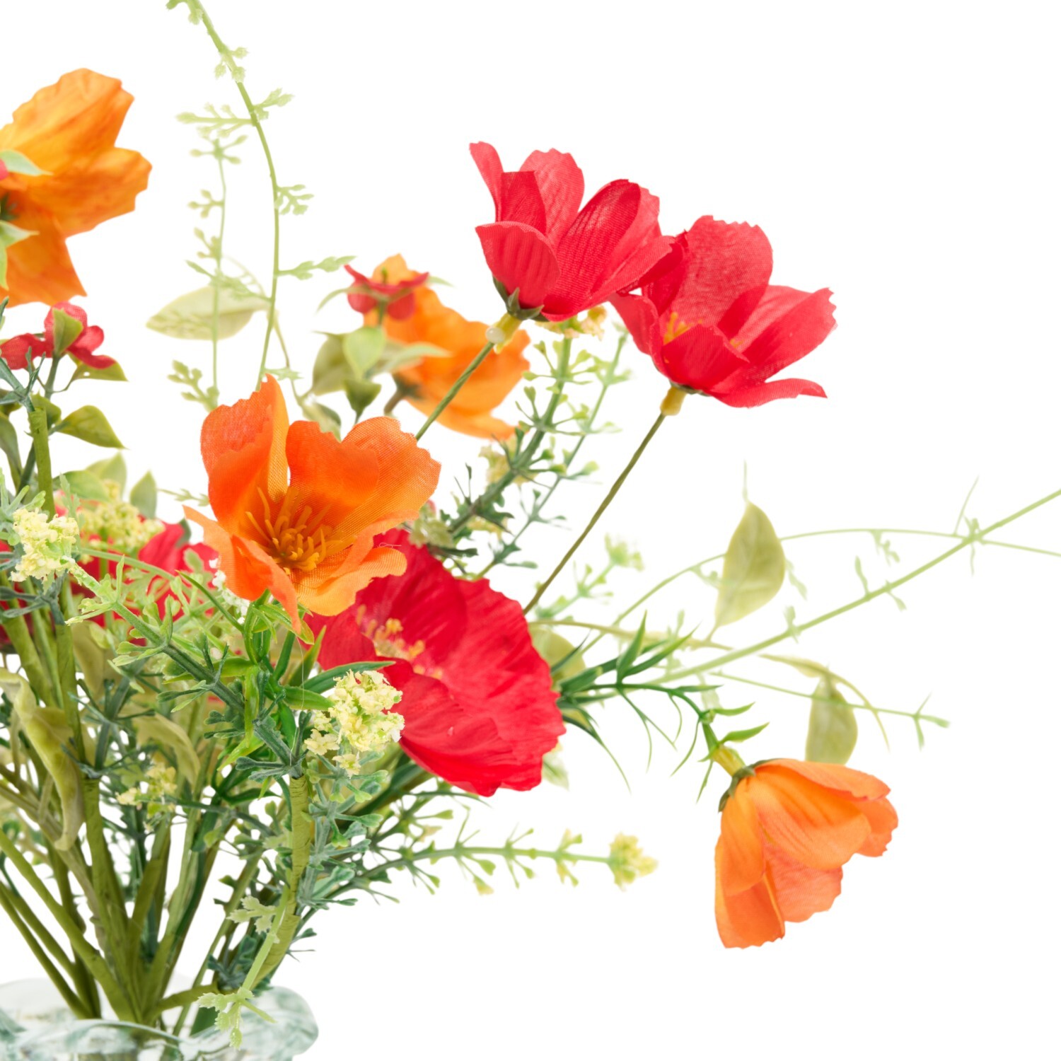 Poppy Artificial Plant Vase Arrangement Image 8