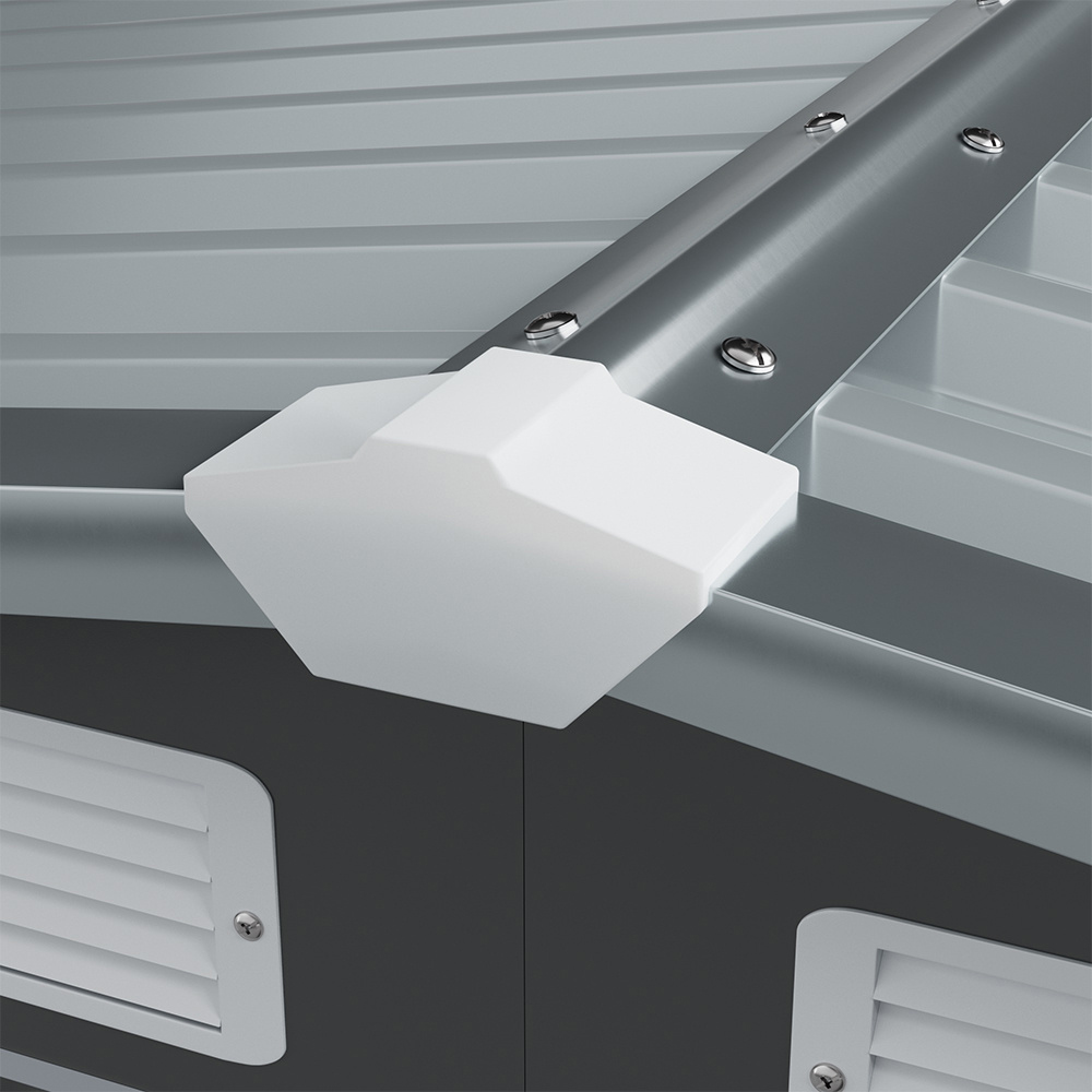 Living and Home 10 x 8ft Dark Grey Metal Storage Shed with Lean-to Roof Image 5