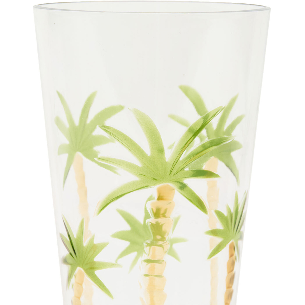 Palm Tree Design High Ball Tumbler Clear Image 3
