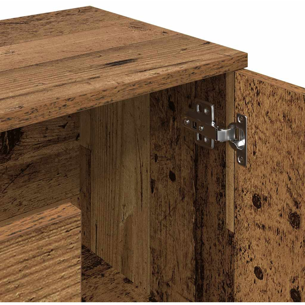 vidaXL 2 Door 3 Drawer Old Wood Sideboard Image 7