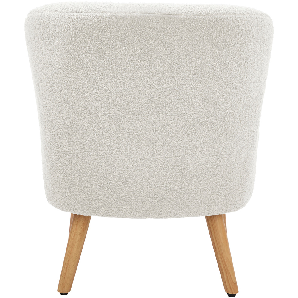 GFW Evie Cream Teddy Accent Chair Image 5