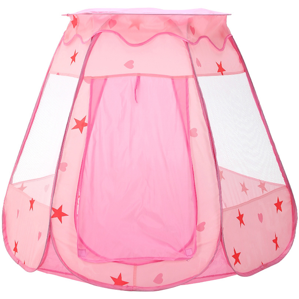Living and Home Kids Pink Pop Up Dreamy Play Tent Image 1
