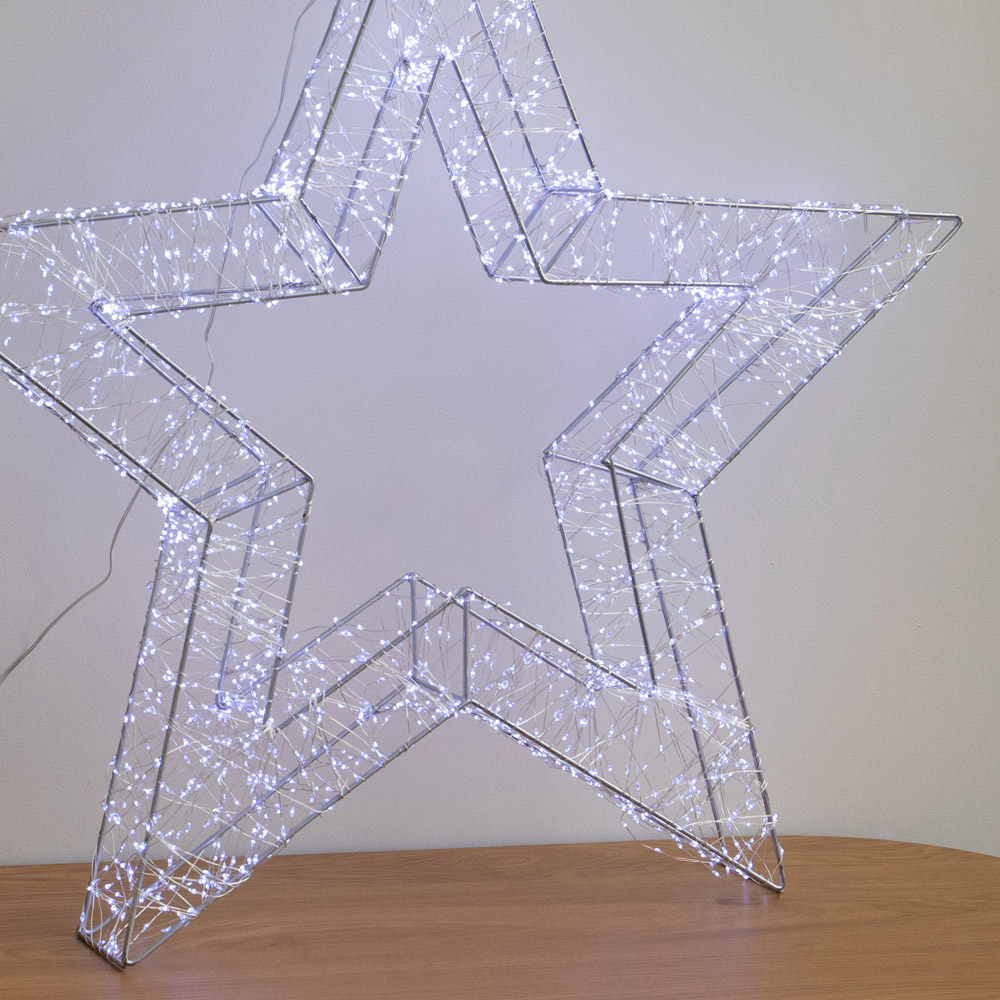 Samuel Alexander 2400 Cool White LED Light-Up Christmas Galaxy Star 78cm Image 6