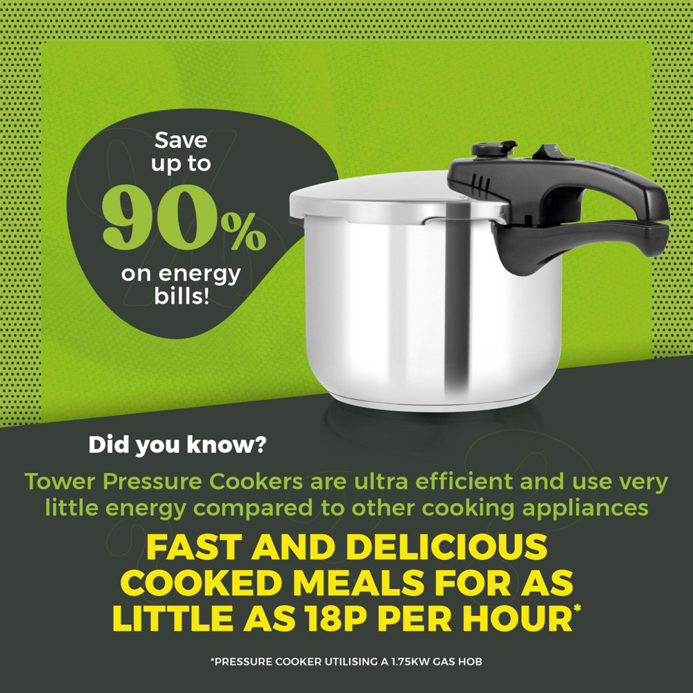 Tower 22cm 6L Stainless Steel Pressure Cooker Image 8