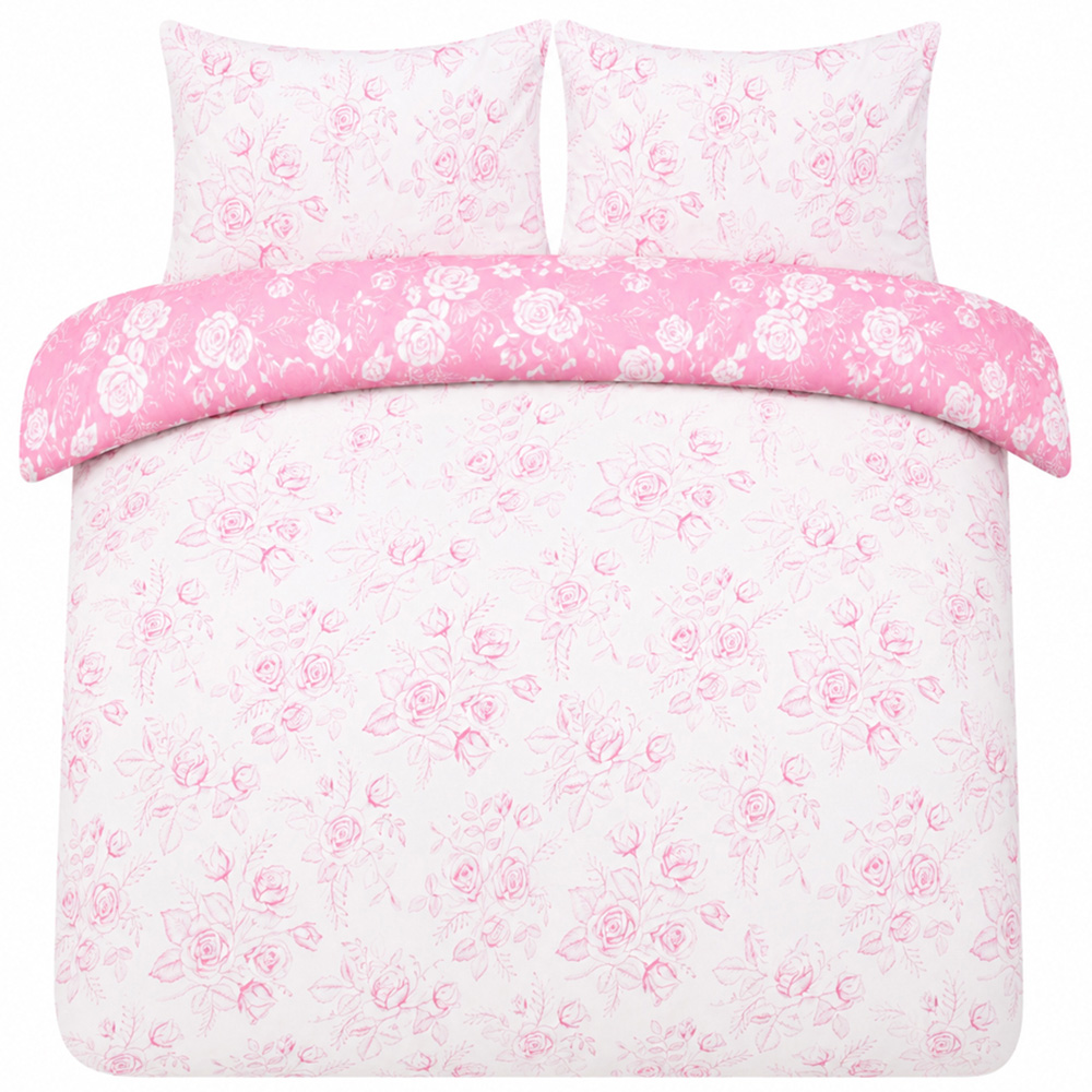 Smart Living King Size Floral Toile Duvet Set Image 2