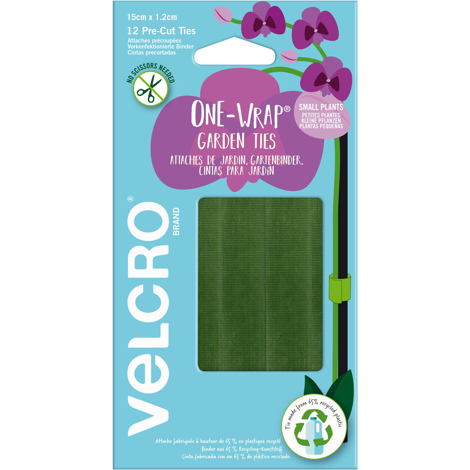 Velcro One Wrap Plant Tie Pack - Green Image 1