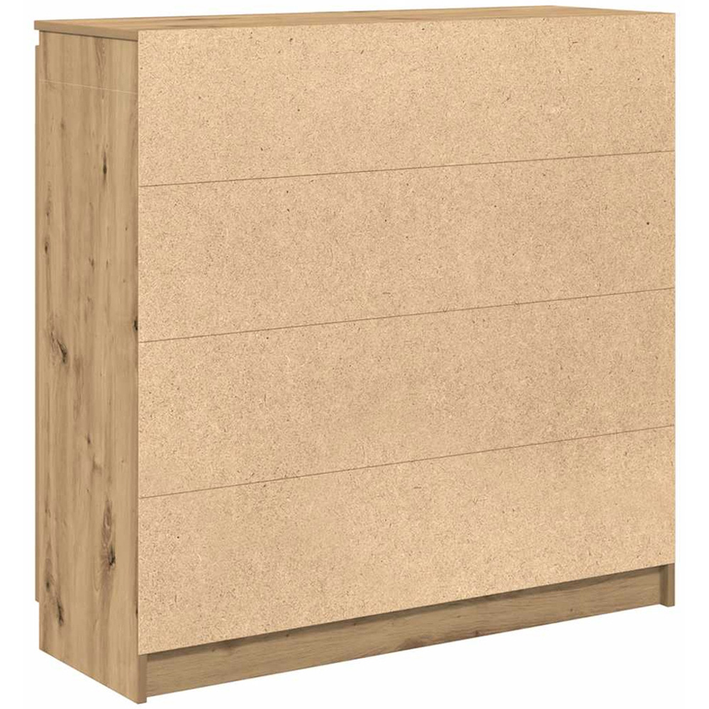 vidaXL 2 Door 4 Drawer Artisan Oak Sideboard Image 8