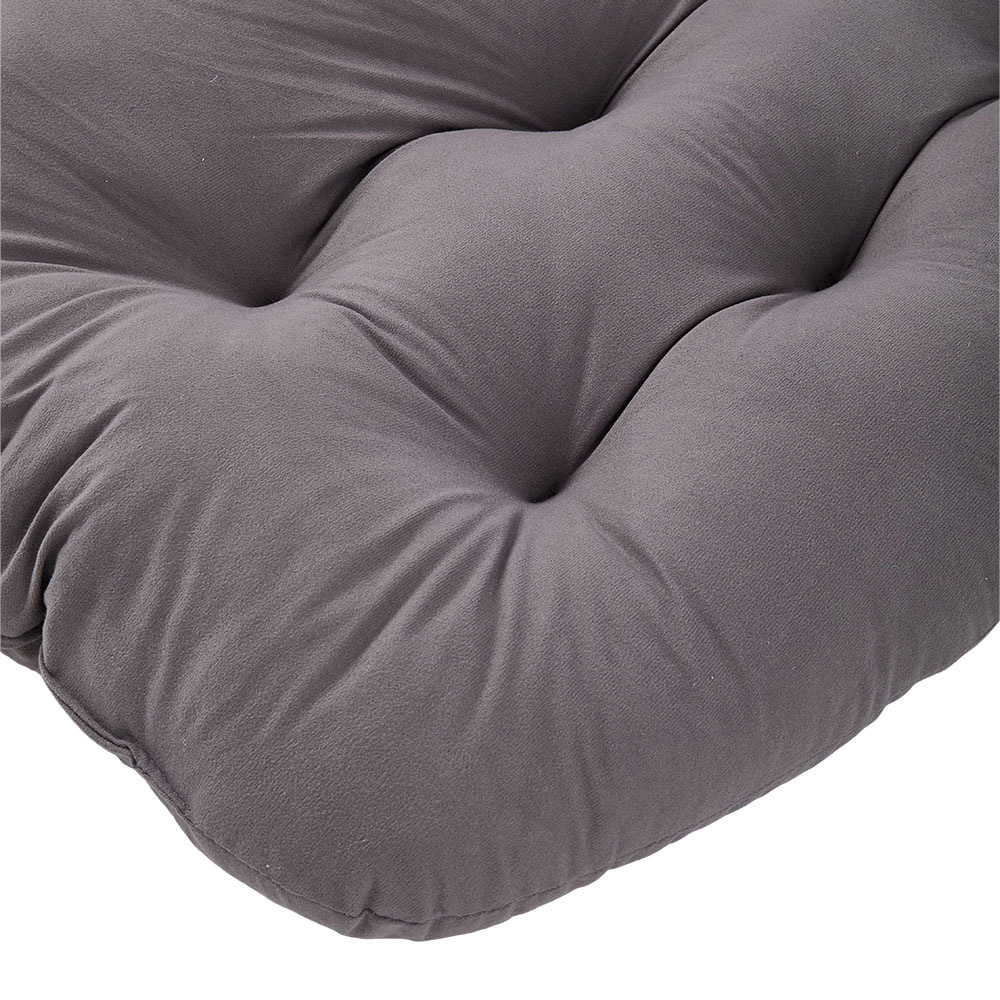 Living and Home Grey Cushion PE Rattan Rocking Chair Image 6
