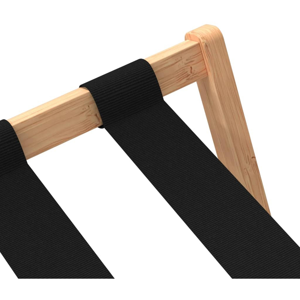 Walplus 2 Shelf Foldable Natural Bamboo Luggage Rack 58 x 68 x 38cm Image 5
