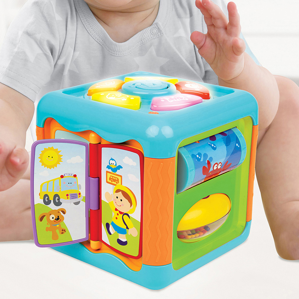 Winfun 5-in-1 Side-to-Side Discovery Sensory Activity Cube Image 2