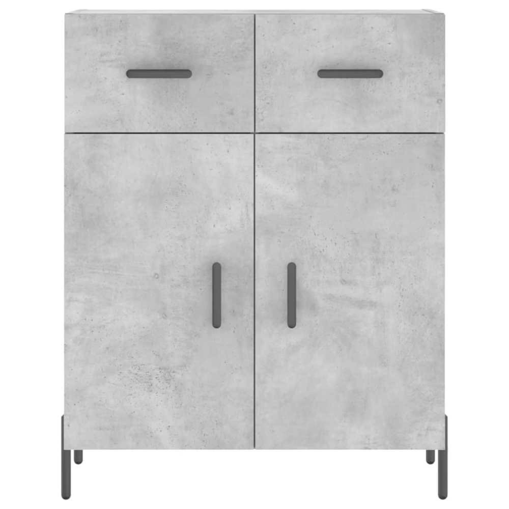 vidaXL 2 Door 2 Drawer 3 Shelf Concrete Grey Highboard Image 8