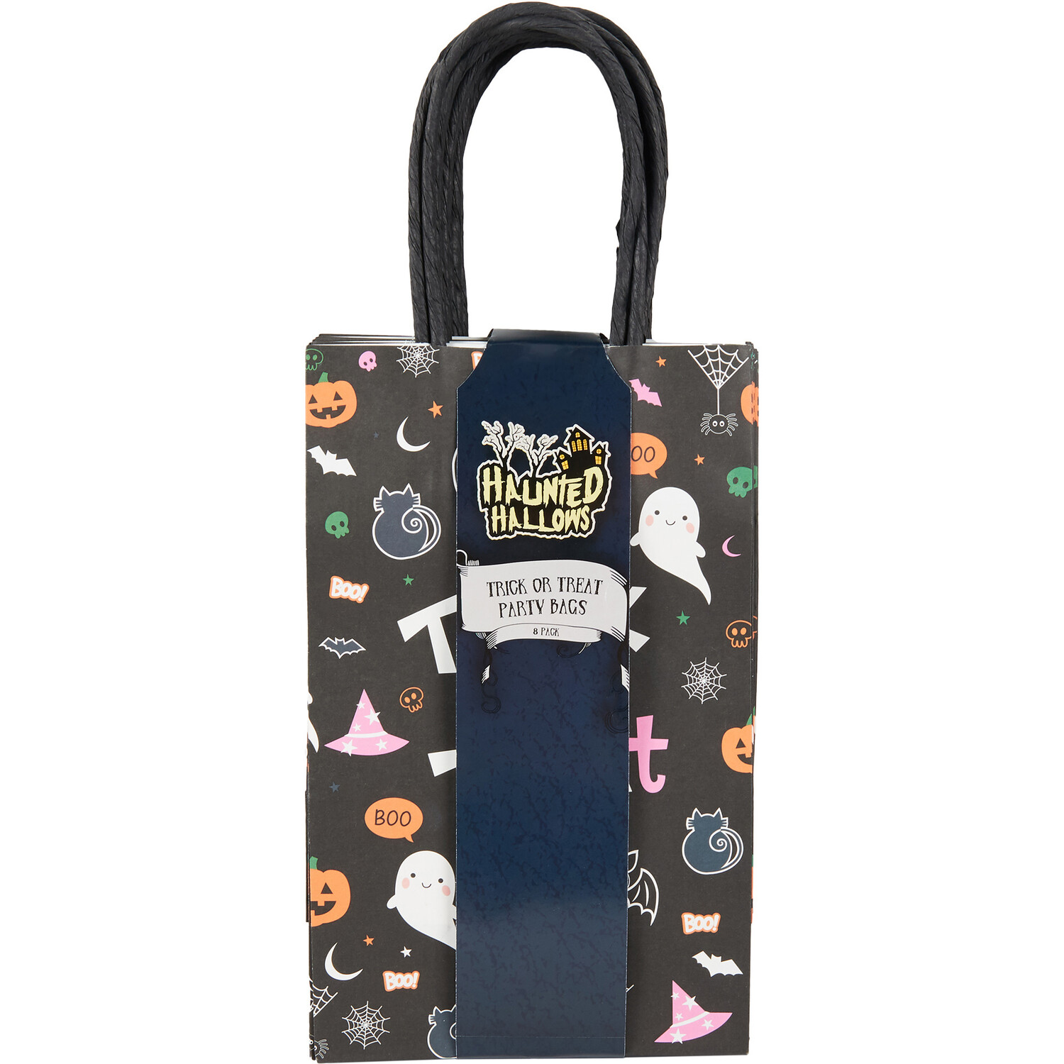 Pack of 8 Haunted Hallows Trick or Treat Party Bags Image 2