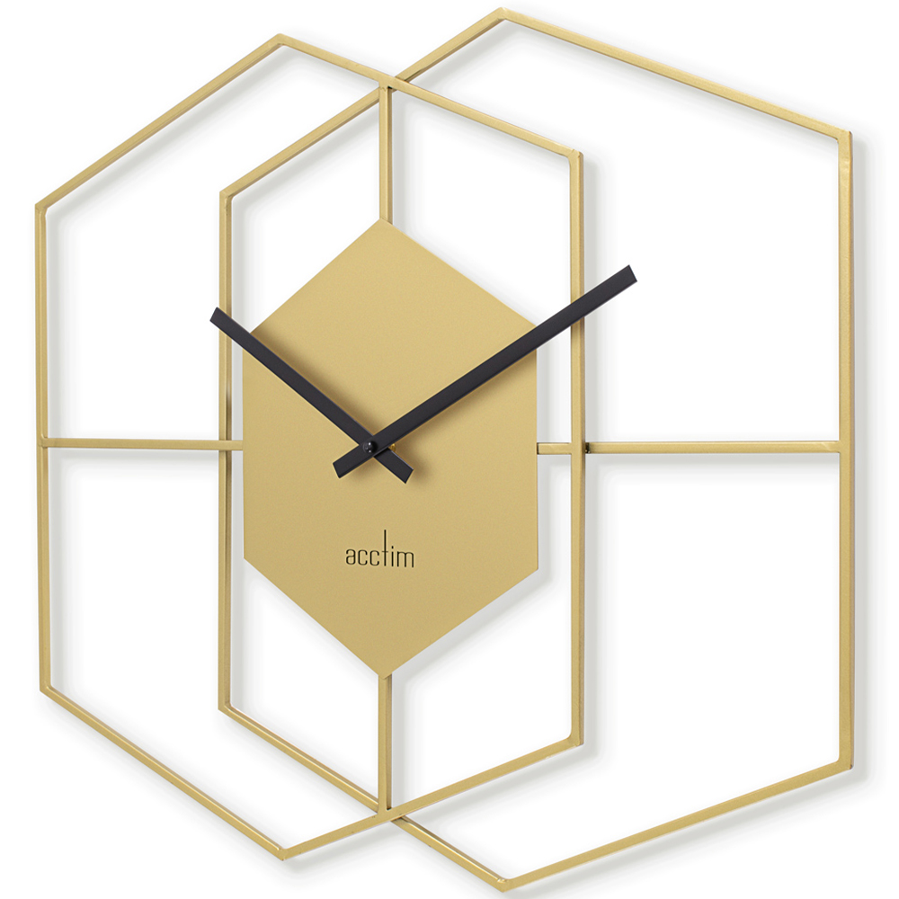 Acctim Addison Brass Wire Wall Clock Image 2