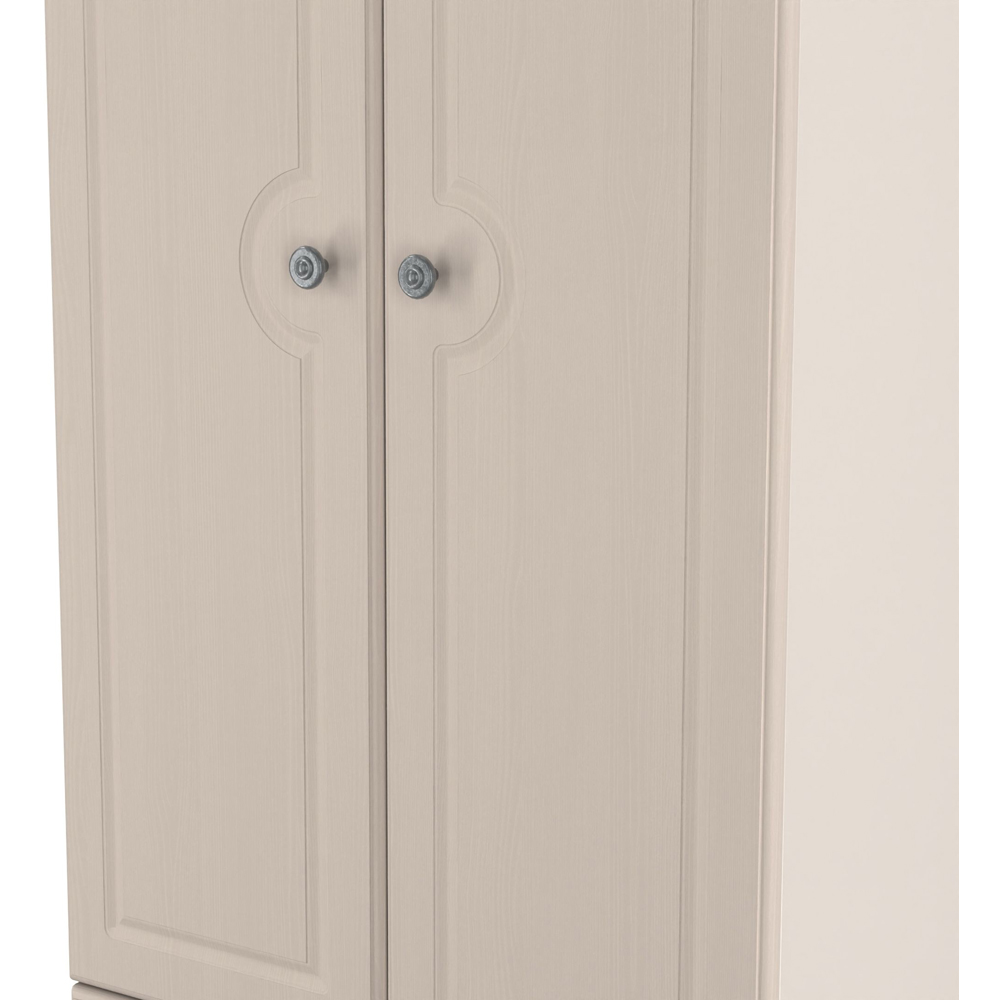 Crowndale Pembroke 2 Door 2 Drawer Kashmir Ash Wardrobe Ready Assembled Image 6