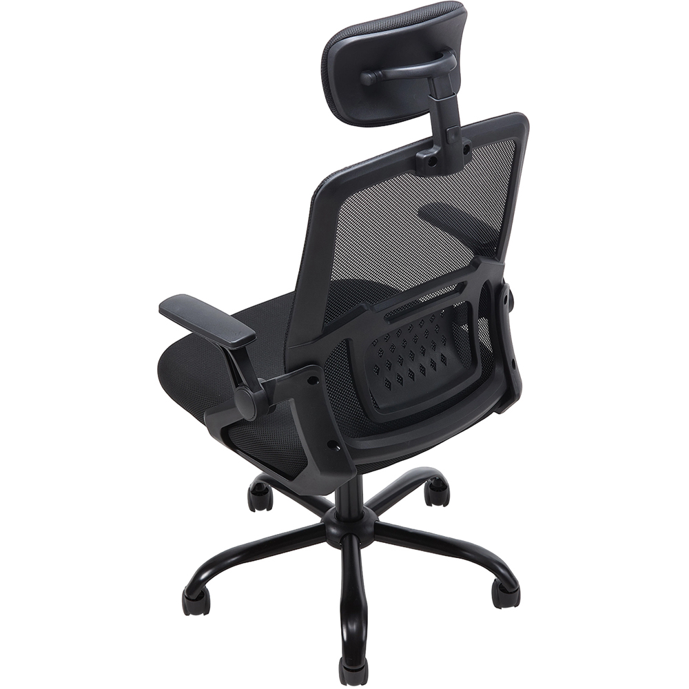 Living and Home Black Mesh Adjustable Office Chair Image 6