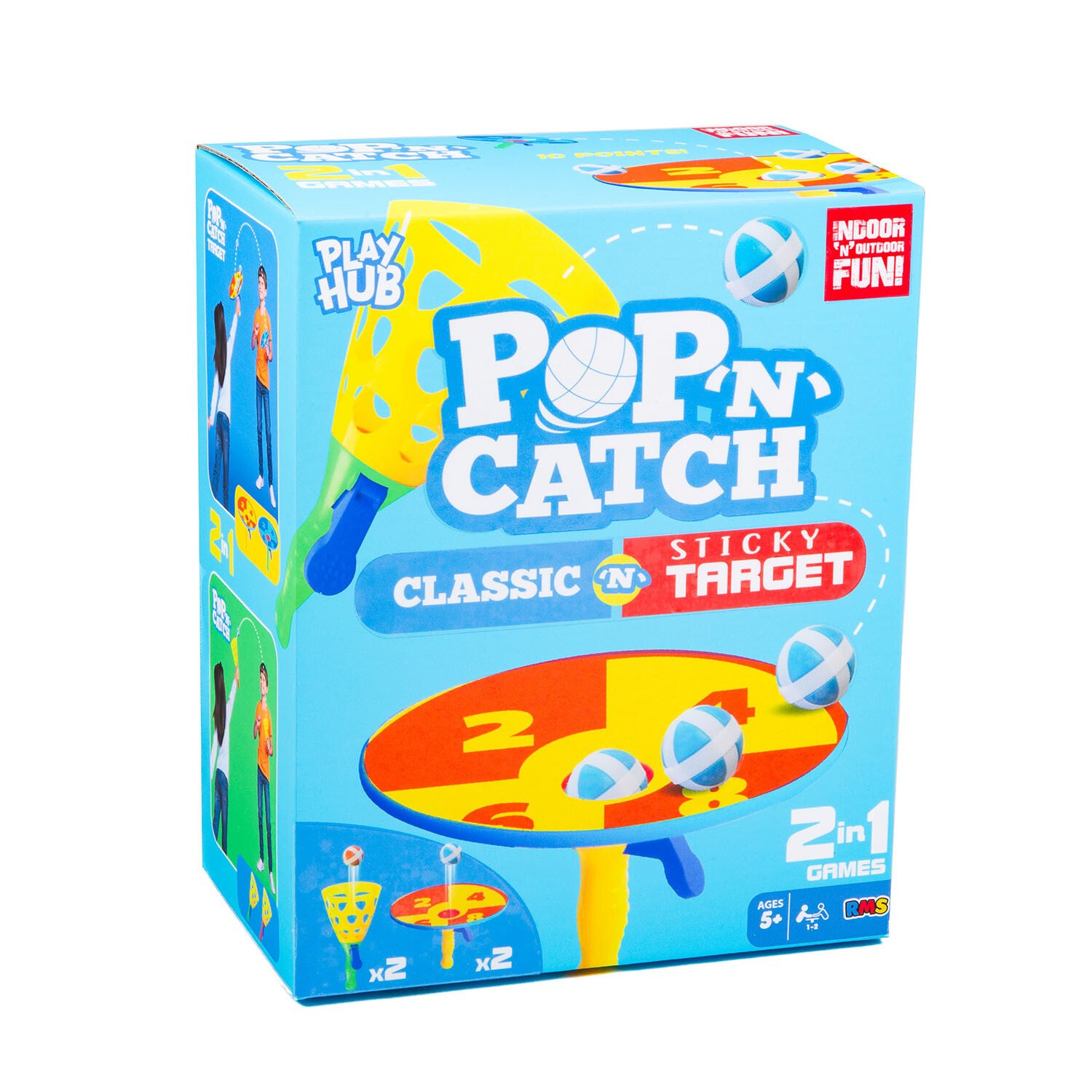 2 in 1 Pop and Catch Set - Multicolour Image