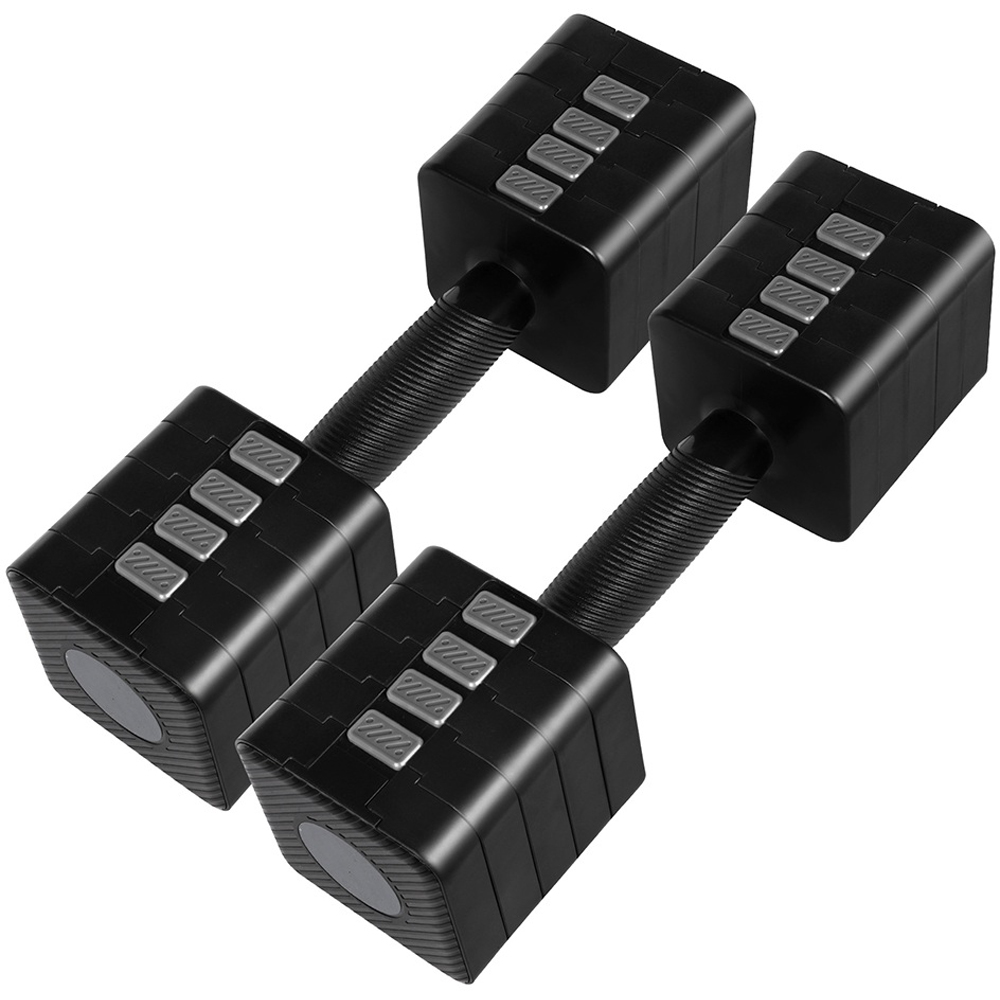 Spector Centra Black Metal Adjustable Dumbbell Pair 2.8-10kg Image 1