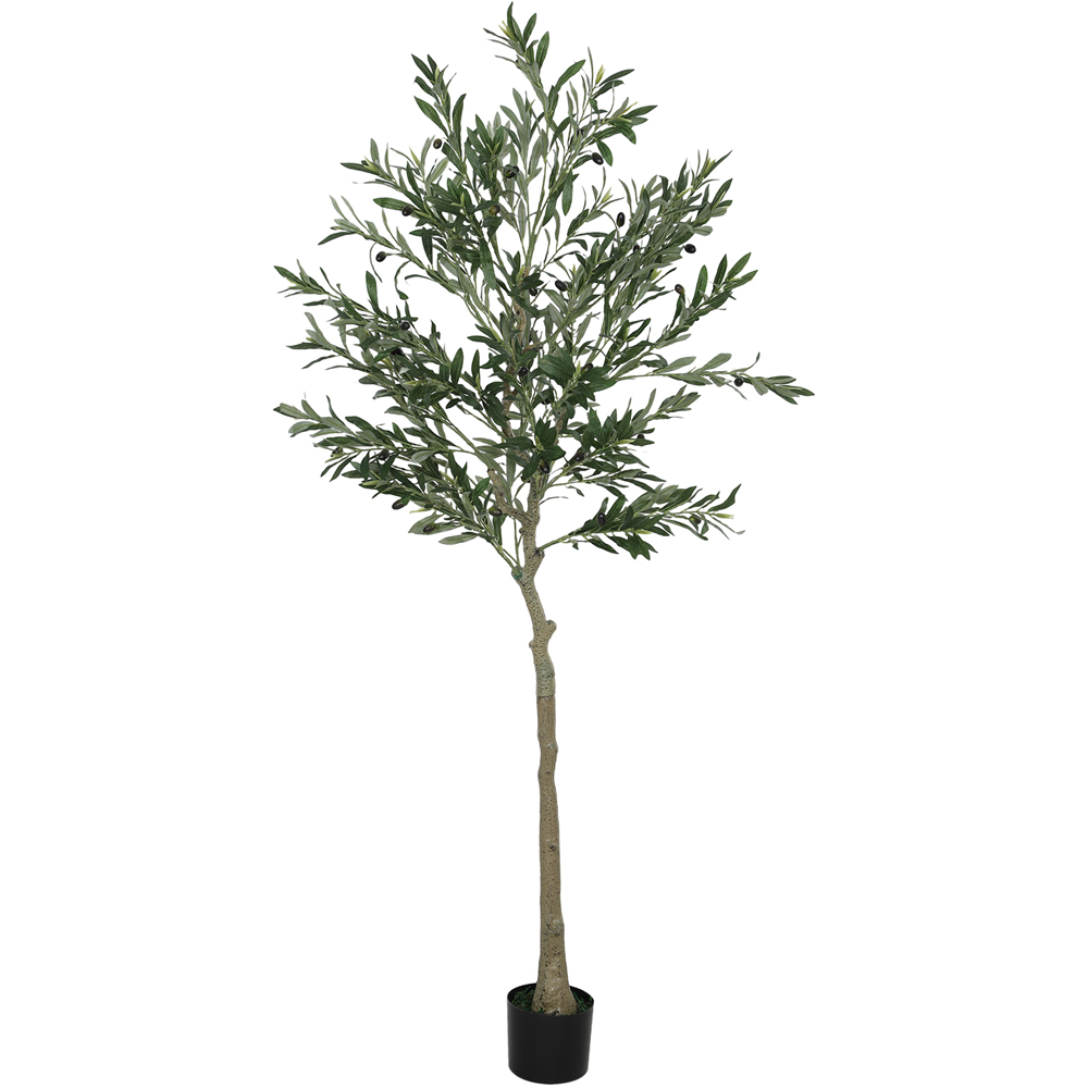 Portland Faux Potted Silk Olive Indoor Artificial Tree 180cm Image 1