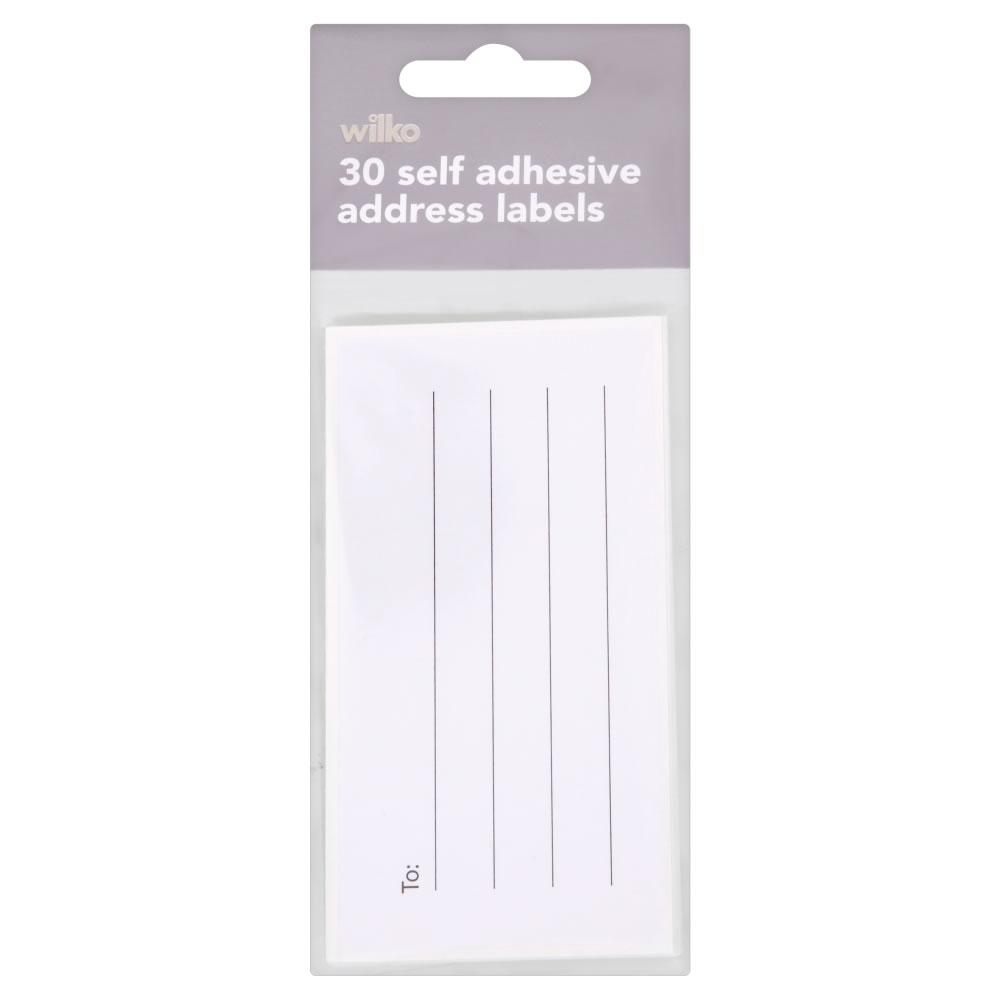 Wilko White Self Adhesive Address Labels 55 x 110m 30 pack Image