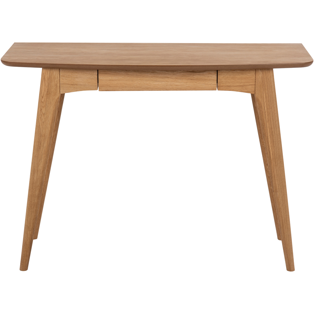 Florence Woodstock Single Drawer Office Desk Oak Image 3