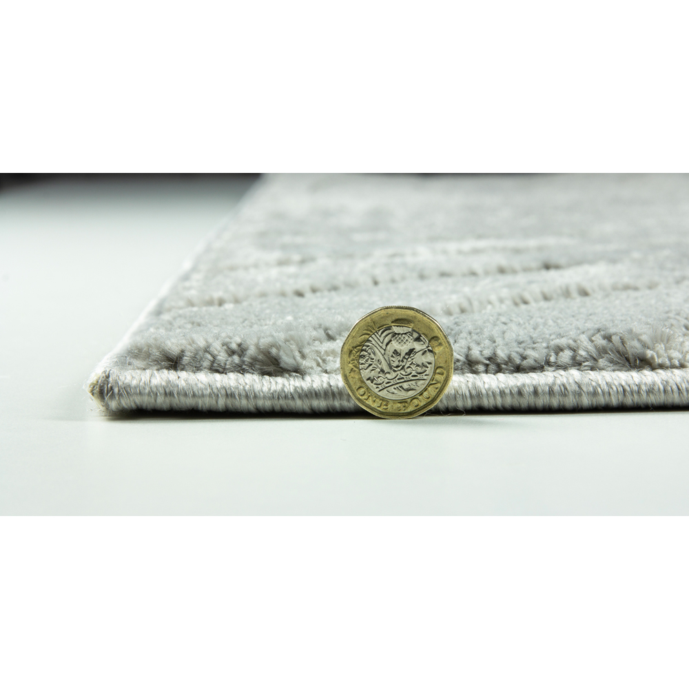 Eselle Rhythm Sculpt Grey Rug 160 x 230cm Image 3