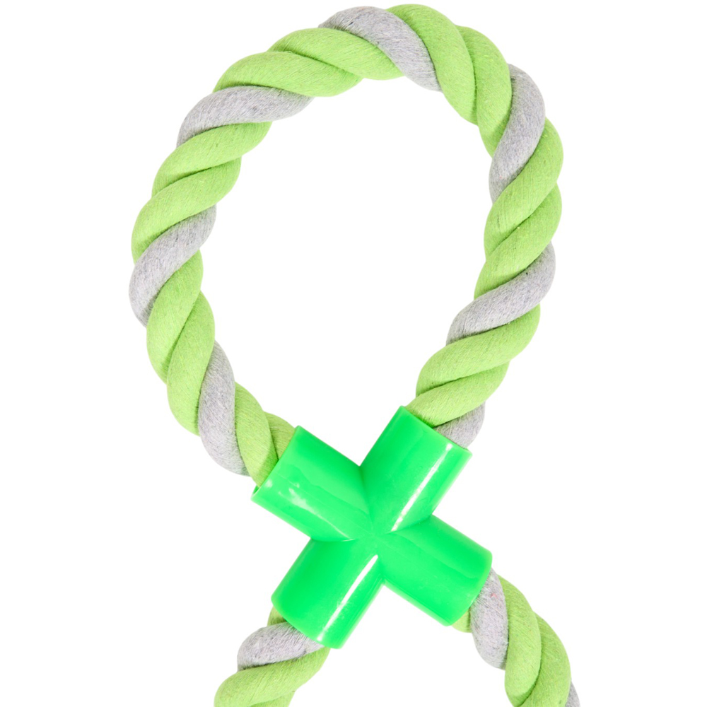 Single 8 Shape Rope Tug Dog Toy in Assorted styles Image 3
