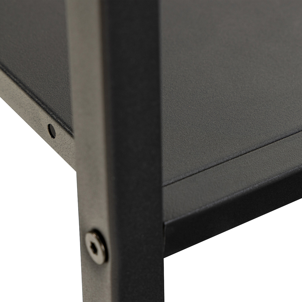 Florence Selje 2 Shelf Black Coat Hanger Image 6