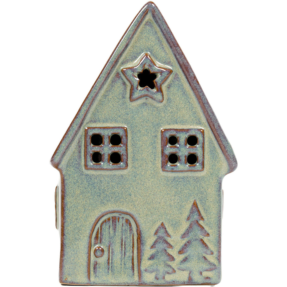 LED Glazed House Ornament - Green Image 2