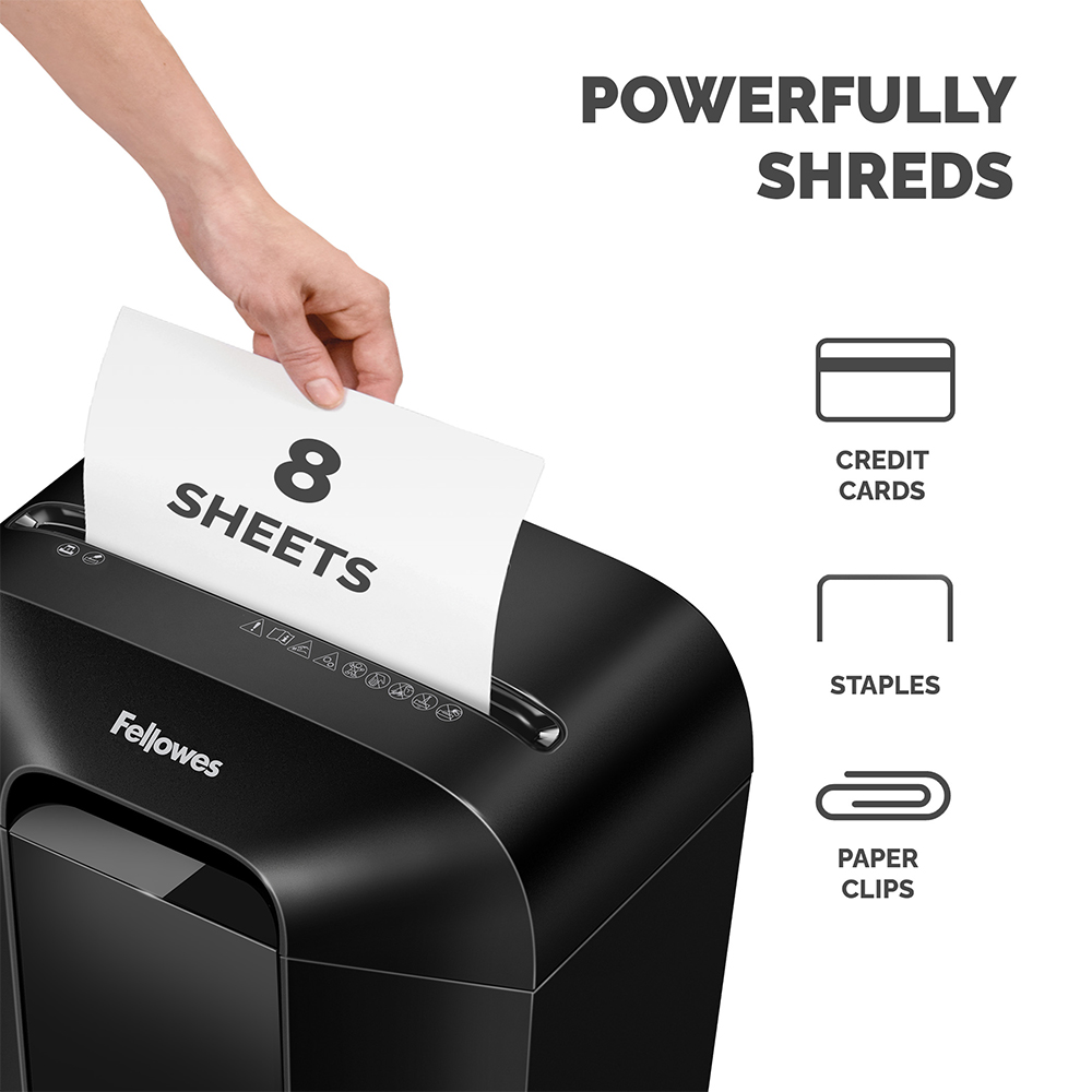 Fellowes Powershred LX41 Mini Cut Paper Shredder Image 3
