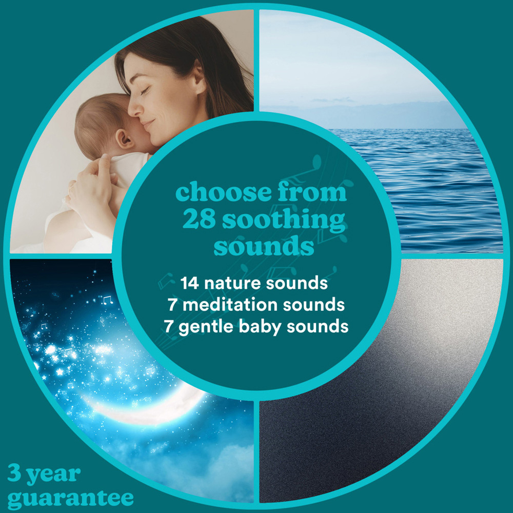 Homedics White Portable Sound Sleep Aura Speaker Image 3