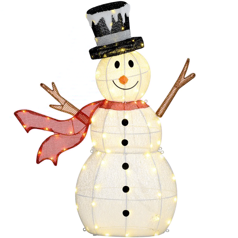 Everglow Outsunny LED Snowman Outdoor Christmas Decoration Image 1