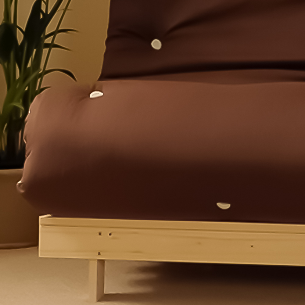 Brooklyn Double Sleeper Chocolate Futon Base and Mattress Image 2