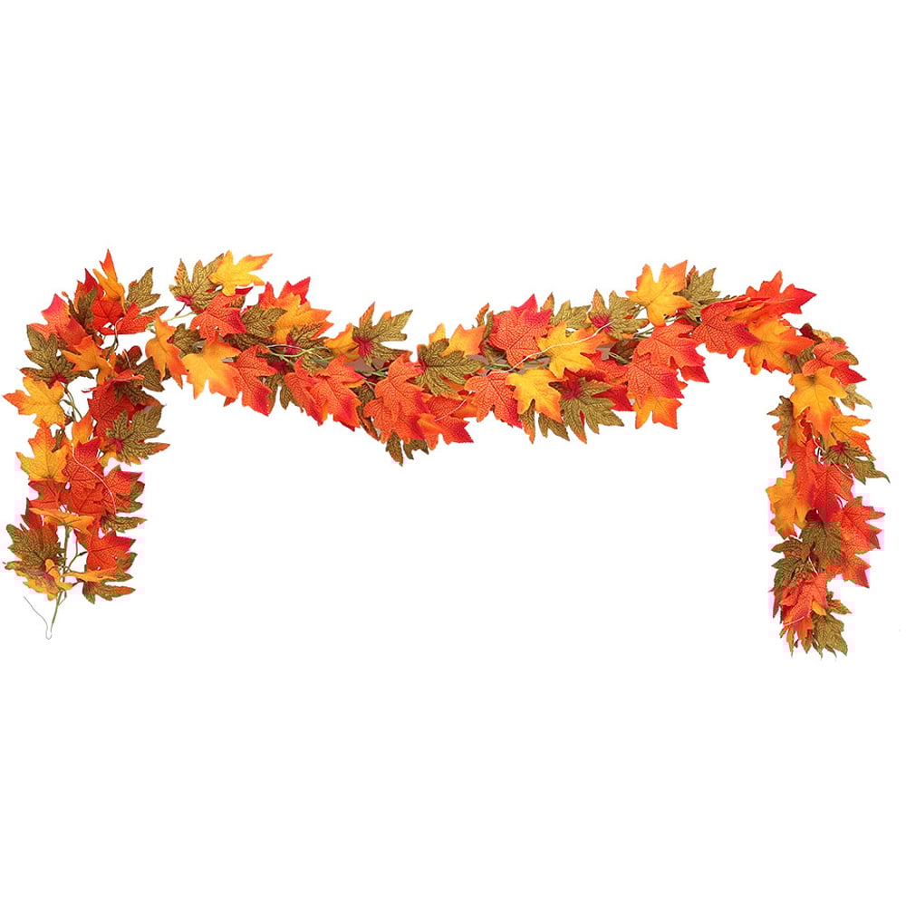 Living and Home LED Garland with Maple Leaves 200cm Image 1