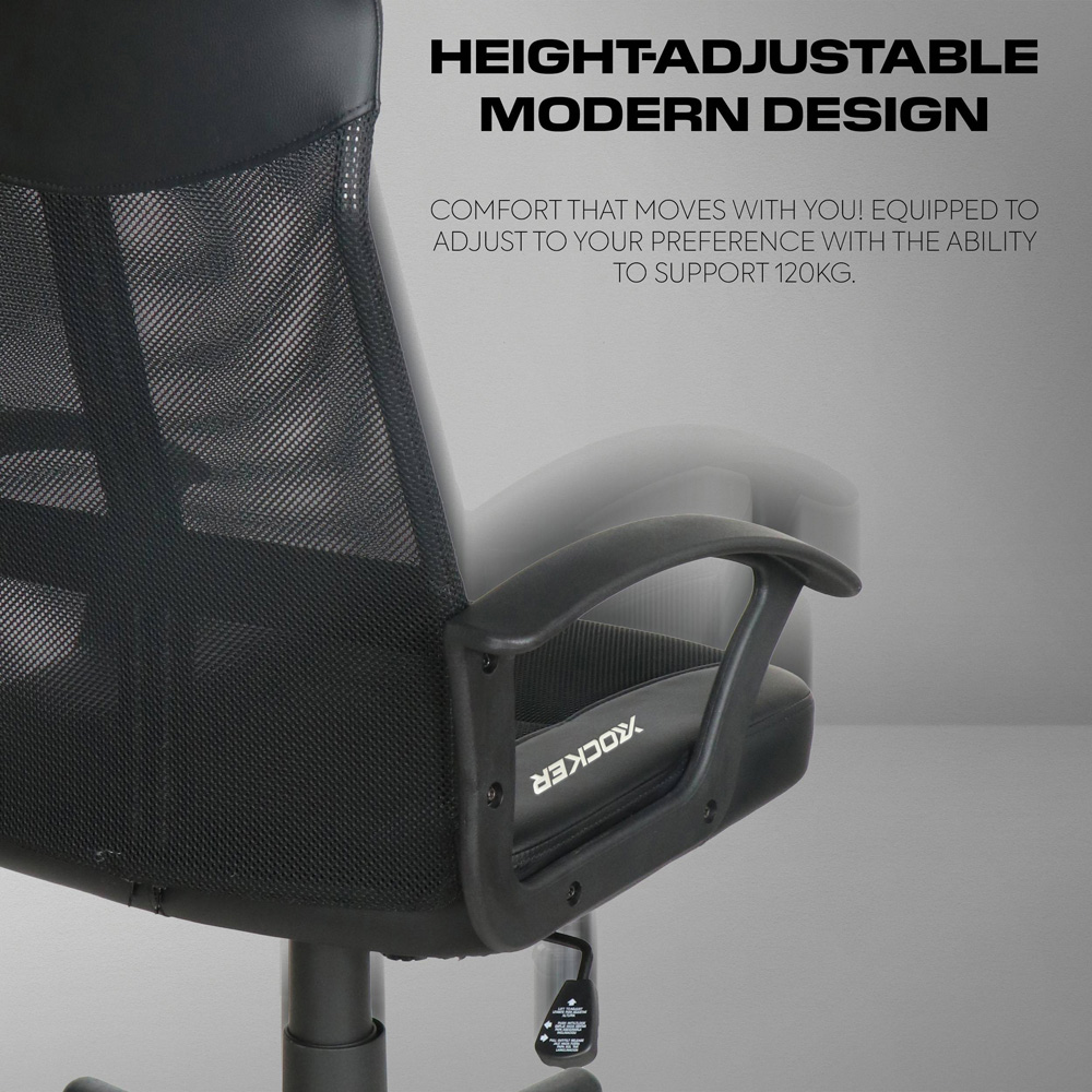 X Rocker Vanguard Mesh Height Adjustable Gaming Chair with Padded Headrest Image 5