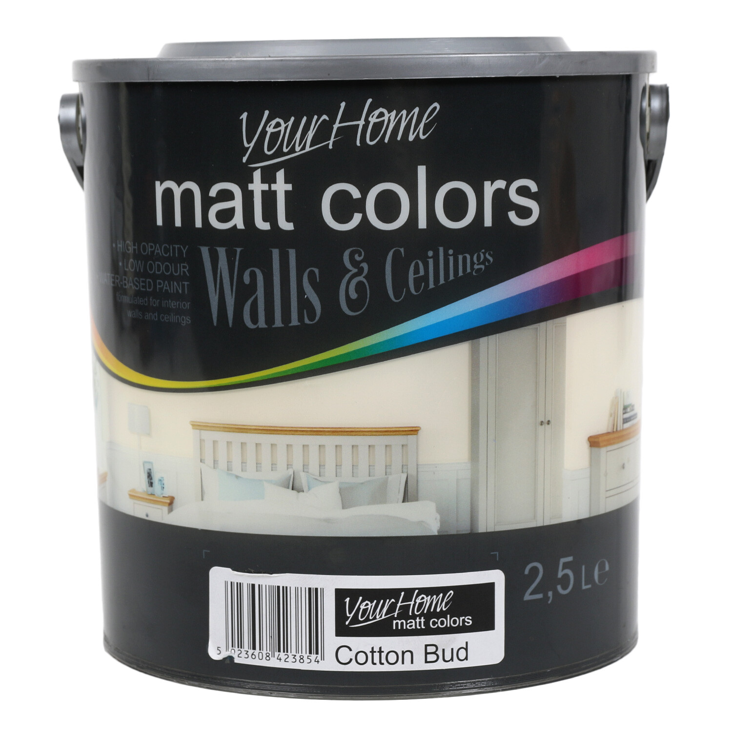 Your Home Walls & Ceilings Cotton Bud Matt Emulsion Paint 2.5L Image 1