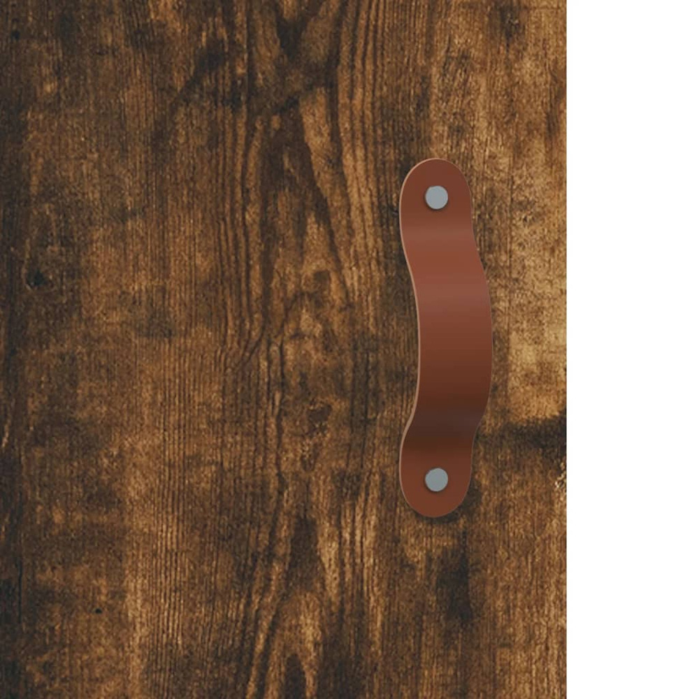 vidaXL 3 Door 3 Drawer Smoked Oak Highboard Image 9