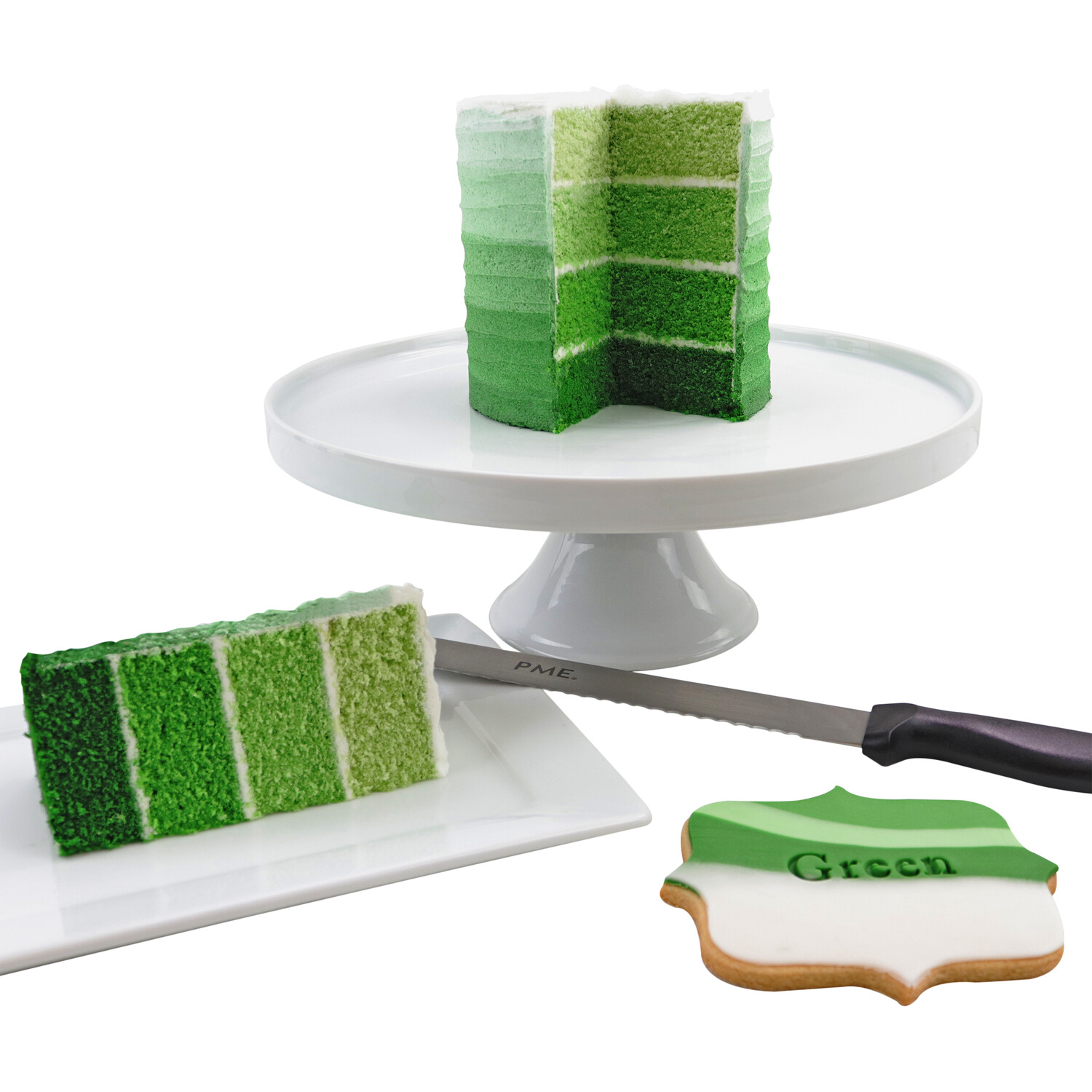 PME Cake Paste Food Colour Pea Green Image 6
