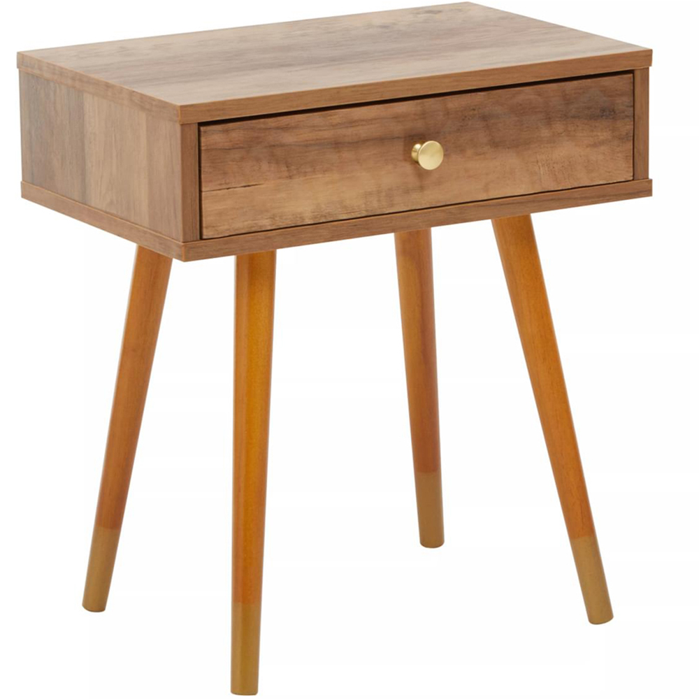 Interiors by Premier Frida Single Drawer Small Side Table Image 2
