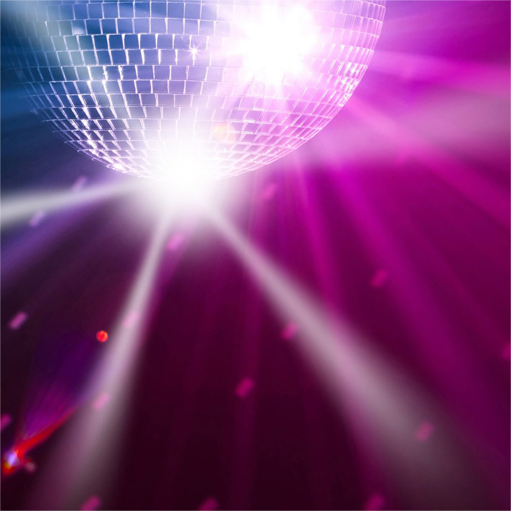 FX Lab Silver Half Mirror Ball with Built in Motor 8 inch Image 2