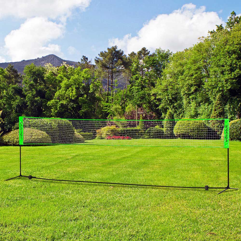 SPORTNOW Adjustable Height Badminton Net Set with Carry Bag 107-155cm Image 2