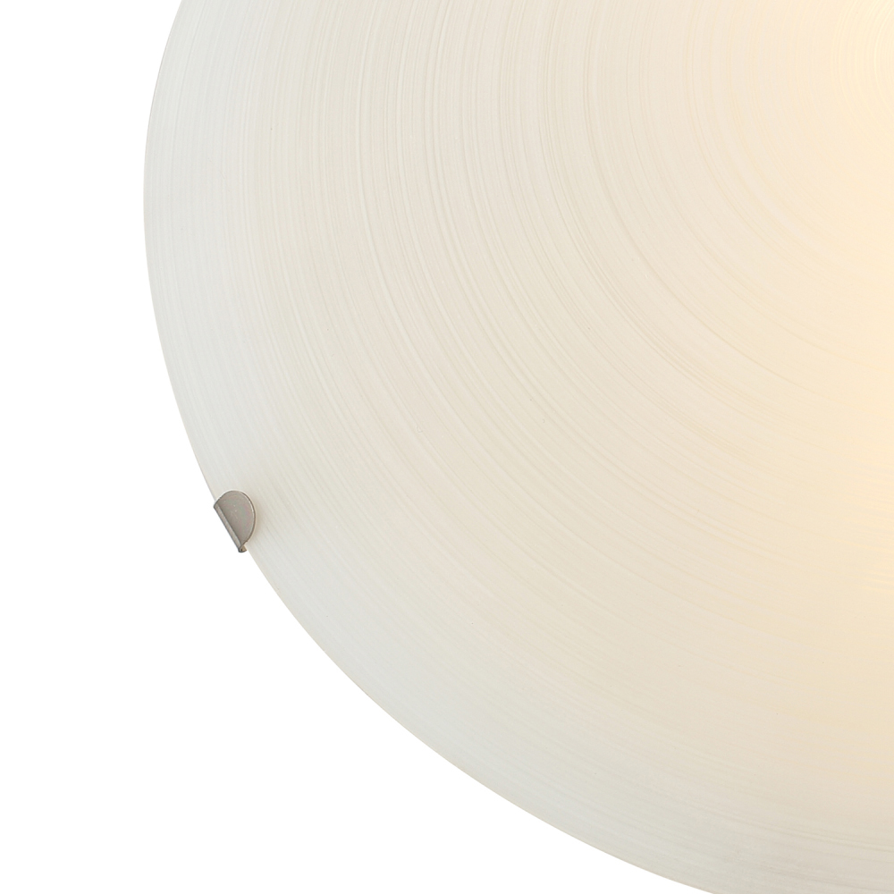 Happy Homewares Frosted White Flush Glass Ceiling Light Fitting Image 6