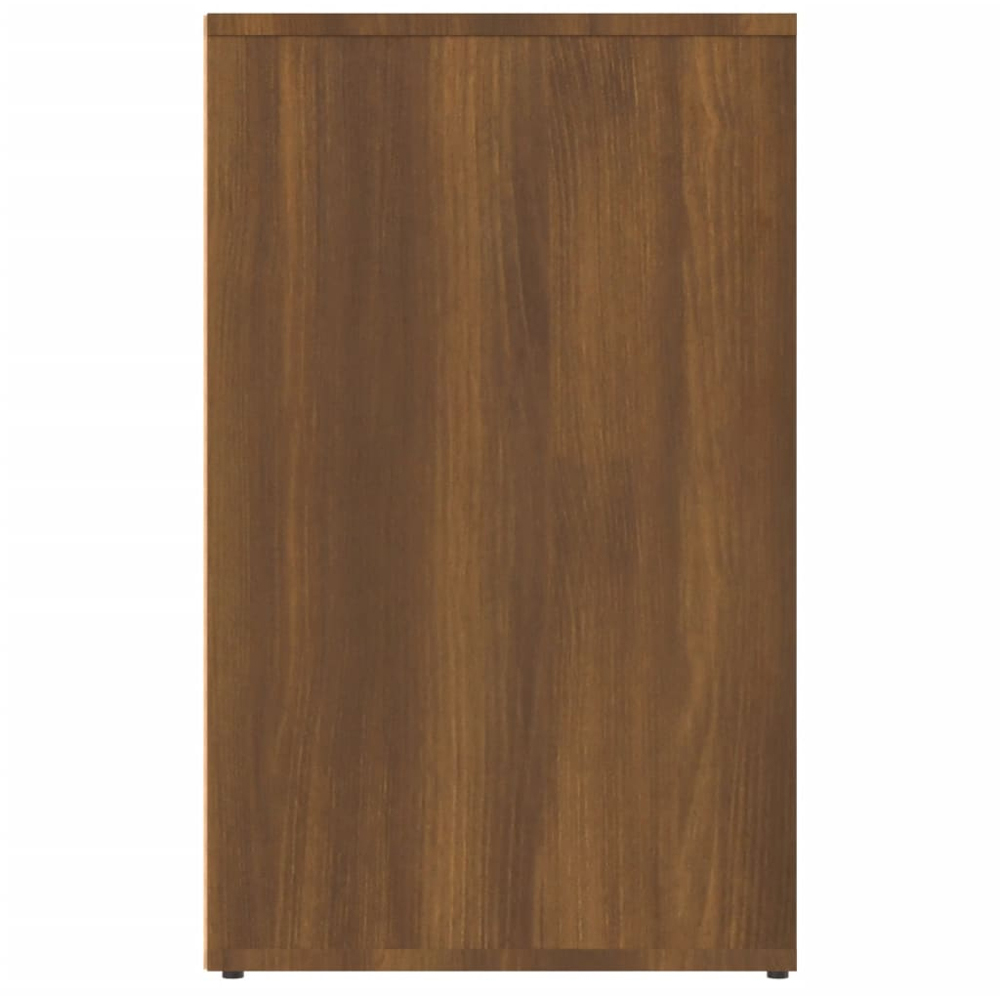 vidaXL 3 Shelf Brown Oak Engineered Wood Dressing Cabinet Image 4